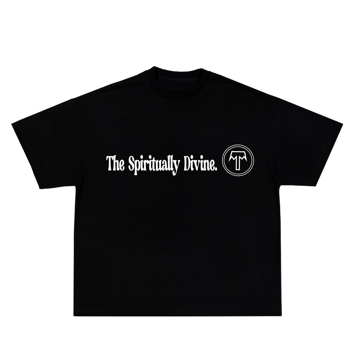 "The Spiritually Divine" Black Branded T-shirt