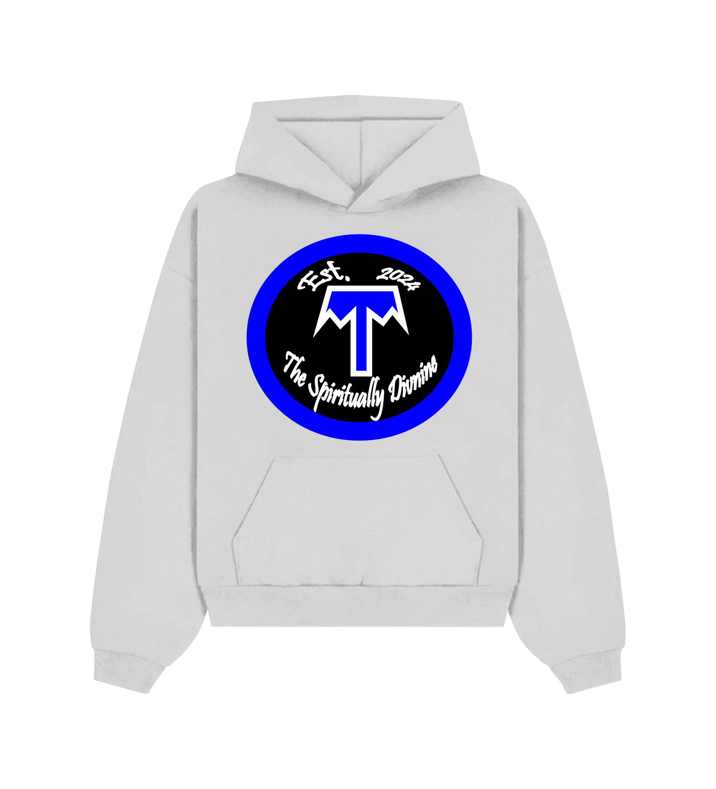 "TSD" Full Heavyweight White Hoodie